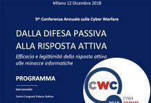 Cyber Warfare: 9^ Conferenza Annuale – Milano 12 dicembre