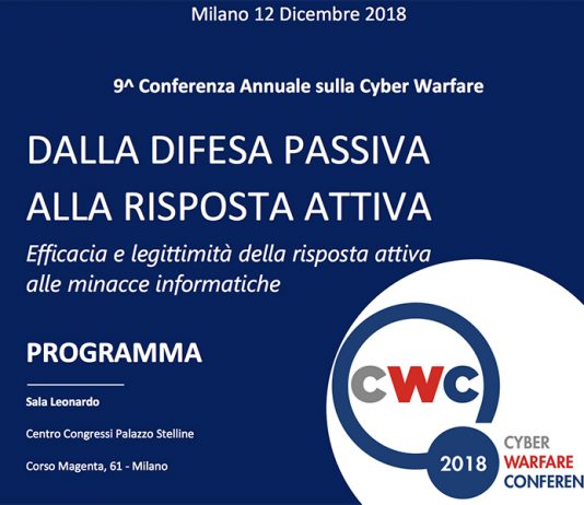 Cyber Warfare: 9^ Conferenza Annuale – Milano 12 dicembre