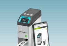 Stampante Phoenix Contact a trasferimento termico portatile per siglature sul campo