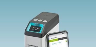 Stampante Phoenix Contact a trasferimento termico portatile per siglature sul campo