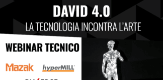 David 4.0 – La tecnologia incontra l’arte – Webinar Mazak Italia, Mitsubishi Materials e OPEN MIND Italia