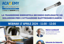 Webinar La transizione energetica secondo Duplomatic MS: soluzioni per l’attuazione elettromeccanica.