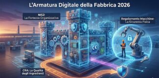 L’Armatura Digitale della Fabbrica 2026: NIS2, CRA e Regolamento Macchine